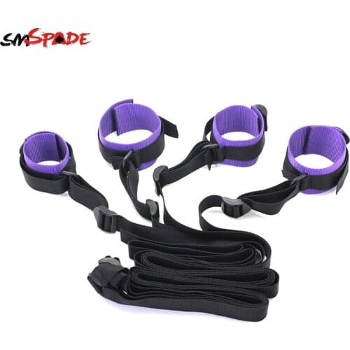Smspade Restraints Bondage Handcuff & Ankle Cuffs Roleplay Adult Belt Chastity Female Adult Games Sex Toys for Couples Sex Shop