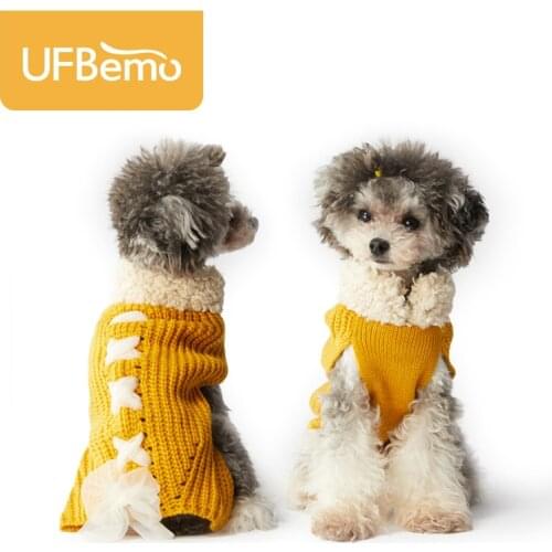 UFBemo Dog Sweater Cat Pull Chien Clothes Pullover Stretched Warm Puppy Turtleneck for Small Pets Chihuahua