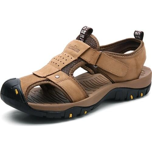 Outdoor uomo de mens hombre slippers sandles herren beach sandal man homme summer work safety verano sandals ete sandel erkek