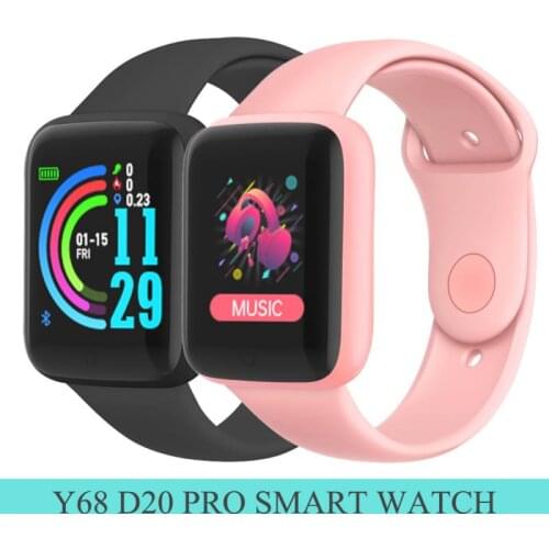 Y68 D20s Smart Watch Men Women Fitness Bracelet Heart Rate Blood Pressure Exercise Bluetooth-compatible Watch For Android IOS