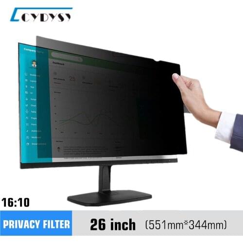 26 inch Privacy Screen Filter Anti-peeping Protector film for 16:10 Widescreen Computer 551mm*344mm