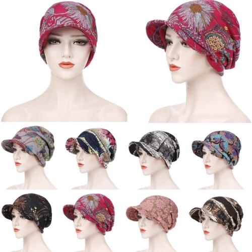 Newsboy Caps For Women Print Visor Beanies Cap Berets Warm Fashion Cold Weather Hats Elegant Autumn Winter Hats Warm Thick New