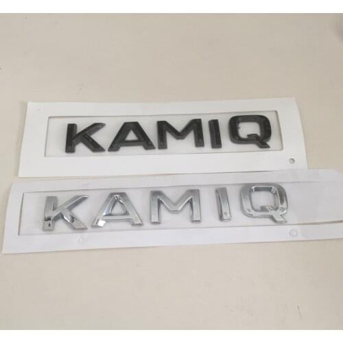 1pcs 3D ABS high quality KAMIQ car Letter Rear trunk Decals Emblem badge sticker Decal styling auto accessories