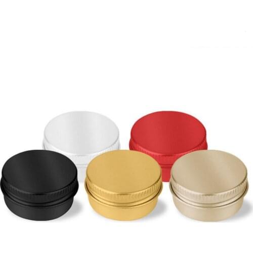 10g 5 colors aluminium cream jars with screw lid,cosmetic case jar,10ml aluminum tins 500pcs