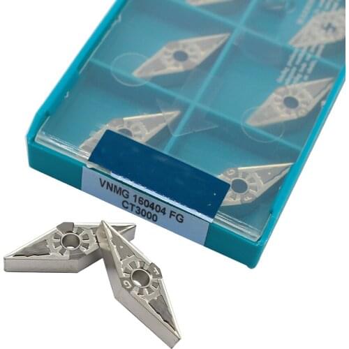 10PCS VNMG160404 FG CT3000 Cermet Grade Lathe cutter Carbide insert cnc tools External Turning Tool for steel vnmg160404