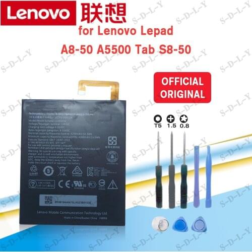 100% Original 3.8V 4290mAh L13D1P32 for Lenovo Lepad A8-50 A5500 Tab S8-50 Battery+Tracking + Tools