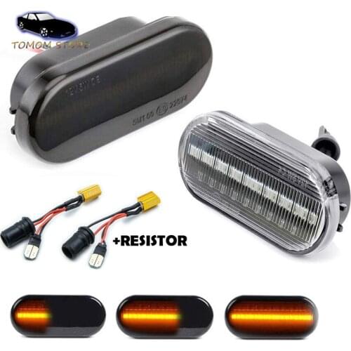 2x Sequential Flashing LED Side Marker Indicator Lights For Seat Toledo MII Leon Ibiza Inca Exeo Cordoba Built Arosa Alhambra