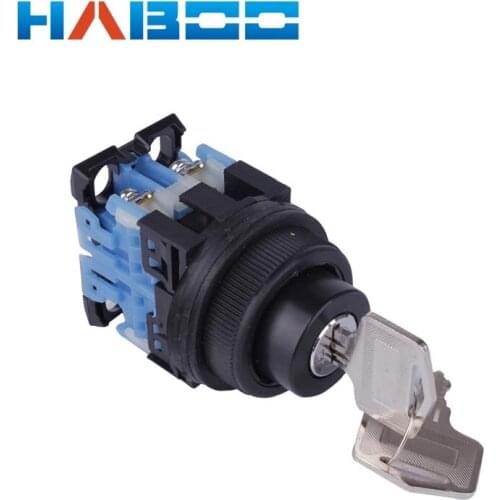 30mm FUJI Key Switch Lock 2position or 3position Momentary 10A 600V