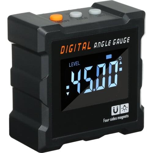 4*90° Digital Level Protractor Inclinometer Magnetic Level Angle Meter Angle Finder Level Box Angle Measuring Tool for Carpentry