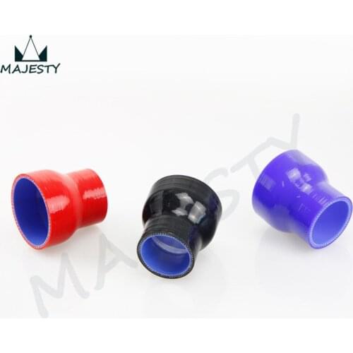 4pcs X ID 2.25" to 2.5" 57mm-64mm Racing Silicone Reducer Coupler radiator hose pipe BLACK / RED / BLUE