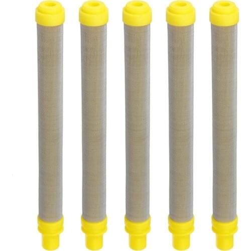 5Pcs 100 Mesh Airless Spray Filter, Mesh 100, Insert Type, 304 Stainless Steel Filters Spraying Machine Accessories