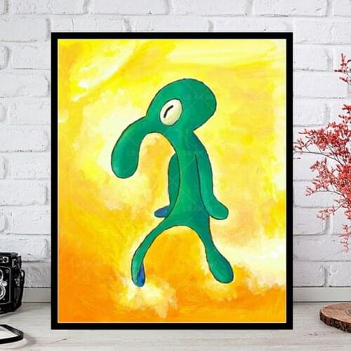 5D DIY Diamond Painting Bold And Brash Squidward Full Cross Stitch Kit Art Embroidery Picture Rhinestone Handicraft Home Decor