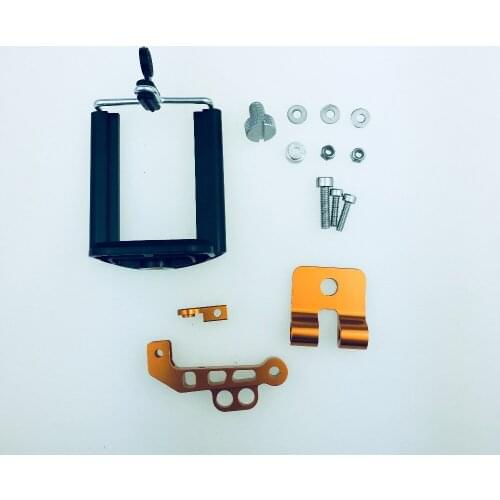 CNC Aluminum Alloy TX Transmitter Bracket Holder for FPV Hawkeye Little Pilot & 6 inch Cellphones horizontal/vertical