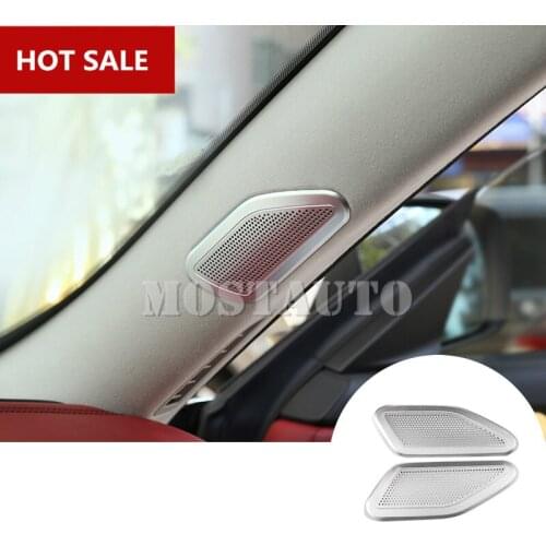 For Maserati Levante Inner Car Door Front Pillar Speaker Trim Cover 2016-2018 2pcs Car Accessories Interior Car Decor Car Trim