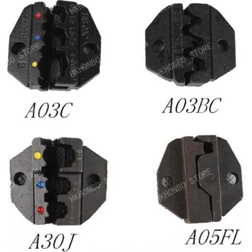 Moulds for crimping plier A03C A03BC A30J A05FL