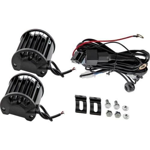 2PCS 4inch LED Work Light Bar 4WD Offroad SPOT Pods Fog For ATV SUV Driving Lamp+ Wire