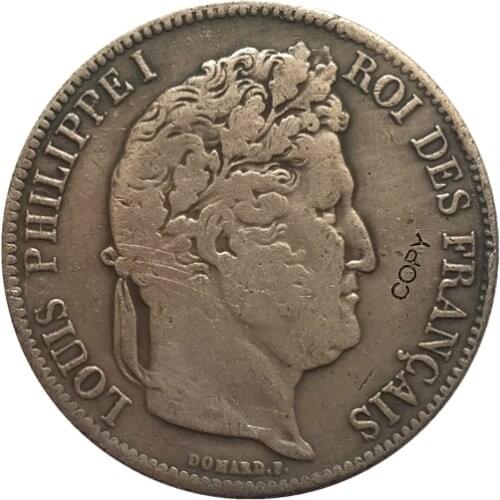 1835 FRANCE 5 F COIN COPY