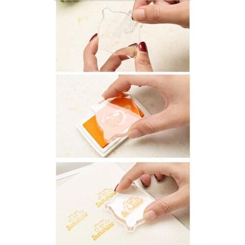 Square Clear Acrylic Block Stamp Blocks Scrapbook Stamping Craft Tool 5x5cm