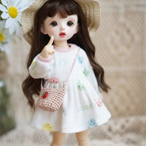 Fashion 1/6 Doll Accessories Lady woven Bag Purse Accessories Dollhouse Kids Toy