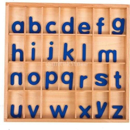 Montessori Alphabet with Box 26 Alphabet Letter Writing Learning Educational Toy Christmas Anniversary Gift for Children Kids