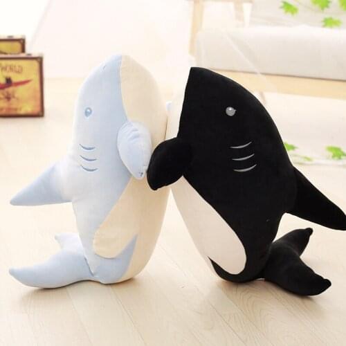 1pc 65/80/95cm Soft Plush Stuffed Animal Shark Toy Dolls Down cotton Shark Plush Toy Sea Animal for Kids Girls Christmas Gifts