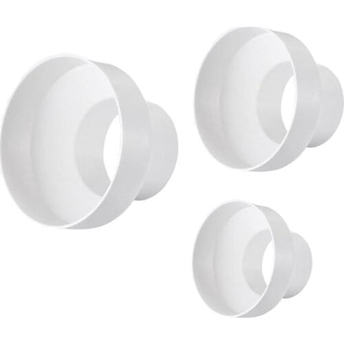 Ventilation Pipe Reducer Adapter Pipe Air Duct Adapter Pipe Connector for Inline Ventilation System