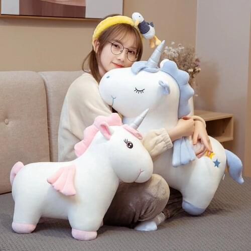 20/30/40/50CM Plush Unicorn Toys Stuffed Animals Doll Super Soft Creative Pillow Sofa Cushion Christmas Gifts For Girlfriend