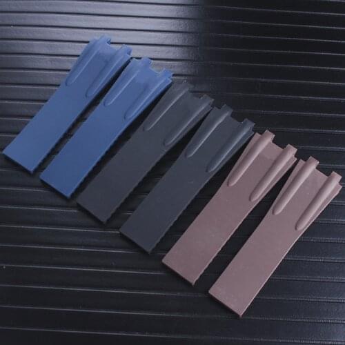 Watch accessories men silicone strap For Ulysse Nardin strap 26mm nautical manager series convex mouth rubber strap