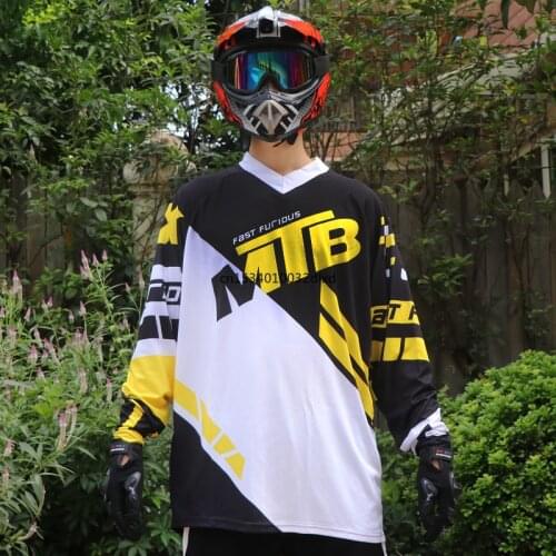 Motorcycle Mountain Bike Racing Team Shirts MTB Women Cycling Shirt Bike Jersey Long Sleeve Cycling Jersey Men Downhill Jersey