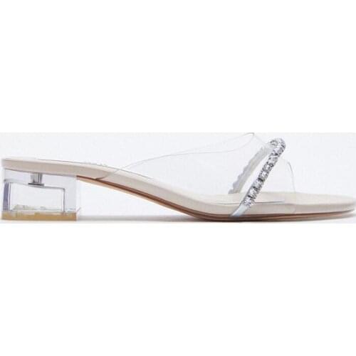 LUPINUS Summer Women Transparent Sandals Fashion Luxurious Crystal Heel Women High Heel Elegant Open Toe Women Casual Sandals