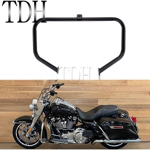 Steel Motorcycle 1-1/4" Engine Guard Crash Bar For Harley Touring Road King Ultra Classic Street Glide FLHR FLHX FLHT 1997-2008