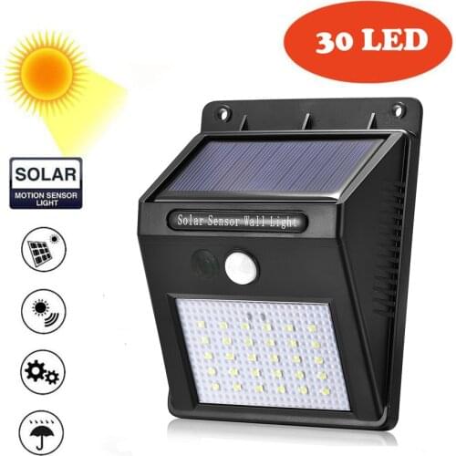 LED Solar Power PIR Motion Sensor Wall Light 20 LED Outdoor Waterproof Energy Saving Street Yard Path Home Garden Security Lamp
