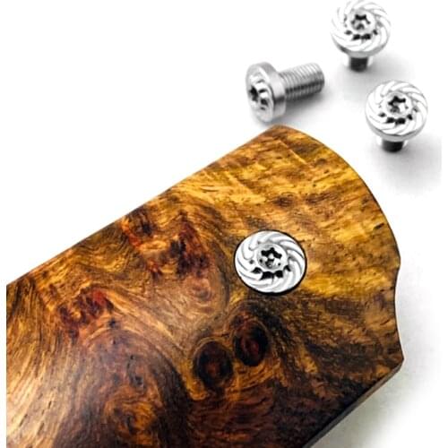 Custom CNC 416 Stainless Steel Screws T8 Torx Key Tool For 1911 Grips Accessories