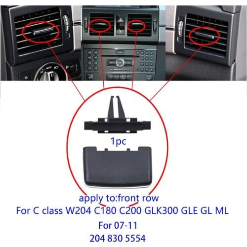 A/C Air Vent Outlet Tab Clip Car Front Air Conditioner Vent Repair Kit for Mercedes-Benz W204 C180 C200 C260 GLK300 GLK260