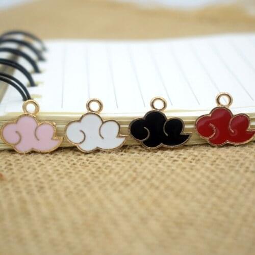 1PC Diy Korean Jewelry Accessories Oil Alloy Small Pendant Earrings Bracelet Necklace Cloud