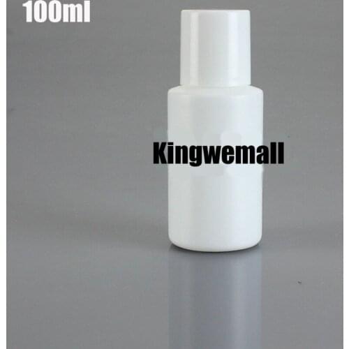 300 PCS/LOT 100MLPlastic Bottle With Screw Cap,White Plastic Cosmetic Container,Empty Makeup Sub-bottling