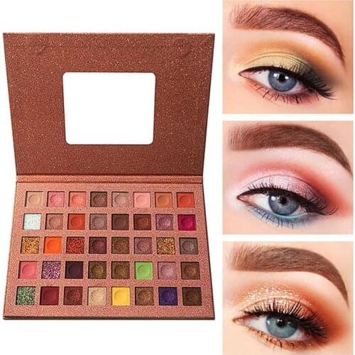 40 Colors Eyeshadow Palette Shimmer Glitter Makeup Eye Shadows Eyeshadow Palette Korean Cosmetic Glitter Waterproof Long Lasting