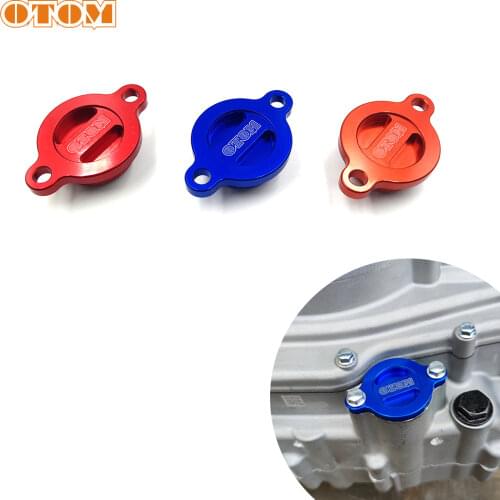 OTOM Motorcycle Aluminum Oil Filter Cup Engine Plug Cover (2nd) New Versio For ZONGSHEN NC250 NC450 Parts NC RX3 KAYO Motoland