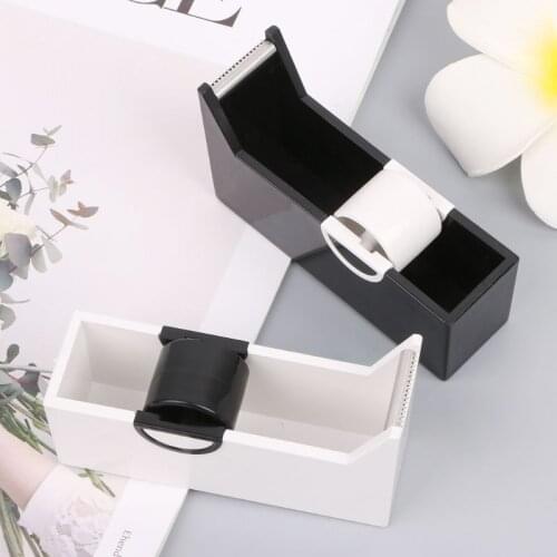 Creative Plastic Desktop Adhesive Tape Dispenser Cutter Stand Holder Office School Supplies Stationery Wholesale Drop Ship