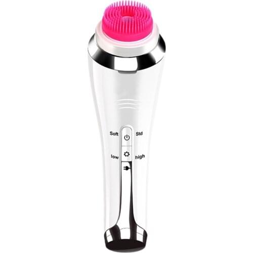 EAS-4 in 1 Facial Cleansing Brush Exfoliating Cleaner Brush with 4 Brush Head for Exfoliating Massaging Remove Blackhead