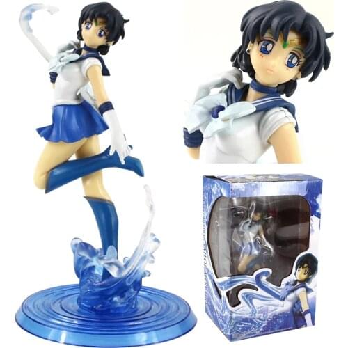 18cm Figure Mizuno Ami Mercury PVC Action Figure Collectible Model Toy Gift for Kids