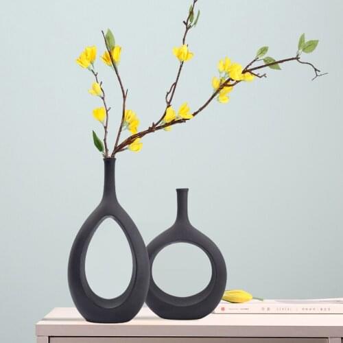 Ceramic Flower Vase for Table Decoration Living Room Decorative Vase Decor Flowers Arrangement Floral Flower Nordic Vase