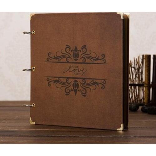 Hot Sale Classical 12 Inch DIY Loose-leaf Photo Album Handmade Sticker Picture Storage Photograph Scrapbook Gift Free Shipping