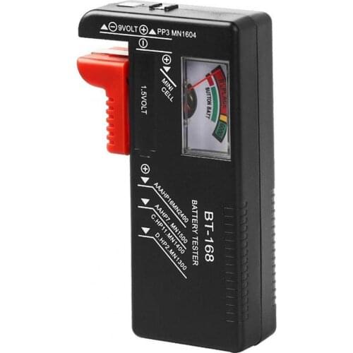 HOT SALES !!! BT168 Battery Checker Pointer-type Quick Response Gadget Battery Volt Tester Checker for Remote Control