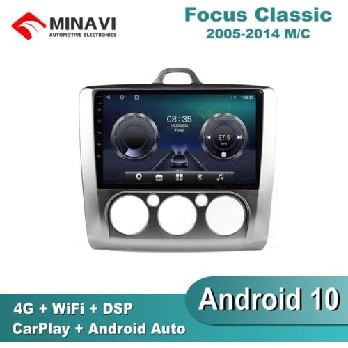 9'' IPS Android 9.0 Car Radio Multimedia For Ford Focus 2005-2014 manual GPS Navigation Navi Player Auto Stereo