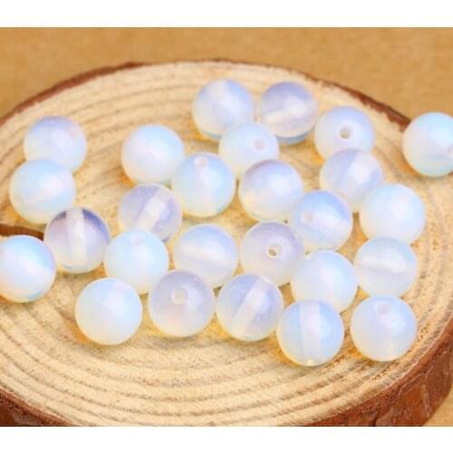 Natural Opal Bead for Jewelry Making DIY Bracelet Round Loose Beads 4/6/8/10 Mm Wholesale