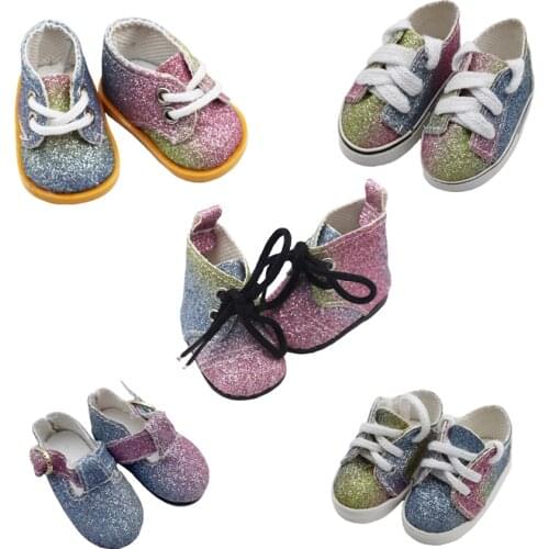 1/6 BJD 4.5*2.1cm Doll Shoes 5.5*2.8cm Mini Shoes For 14.5Inch Girl Toy Fit EXO BJD Dolls Clothes Accessories