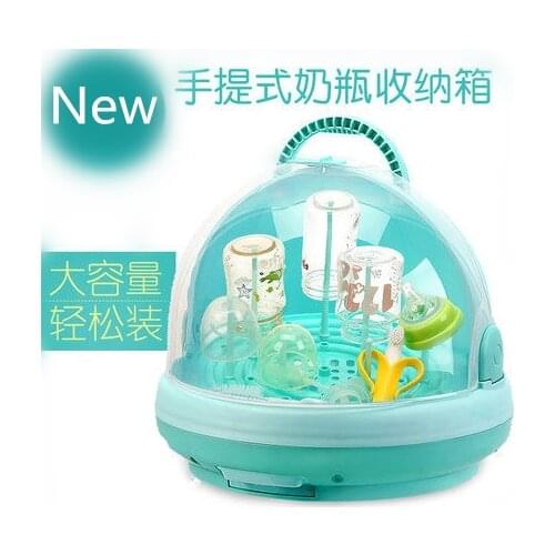 Plastic Baby Tableware Bottle Drying Rack Childrens Hand Bottle Drying Case Baby Bottle Storage Box