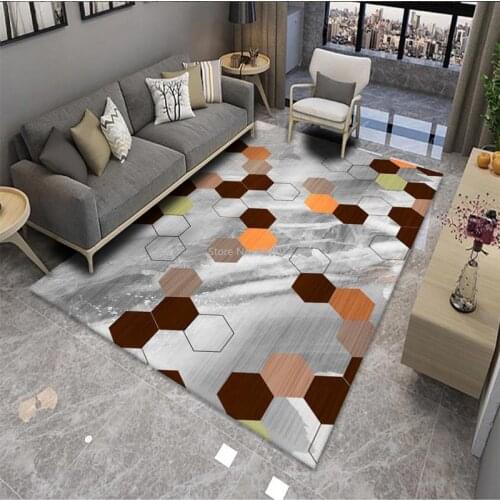 Living Room Coffee Table Sofa Bedside Bedroom Gold Diamond Velvet Carpet Study Balcony Floor Mats Rectangular Customization
