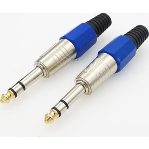 6.35mm Connector Stereo Jack 6.35 Amplifier Microphone Plug 6.35mm Jack Plug 6.5mm Connector Stereo Audio Plug Jack